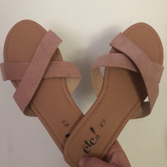 Rue 21 Cross Strap Sandals - Picture 1 of 2